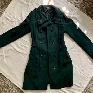 H&M Dark Green Trench Coat